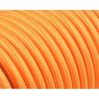 Textilkabel / Stoffkabel 3x0,75 mm | Rund Standardfarben Orange