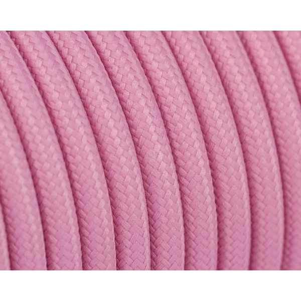 Textilkabel / Stoffkabel 3x0,75 mm² | Rund Standardfarben Pink