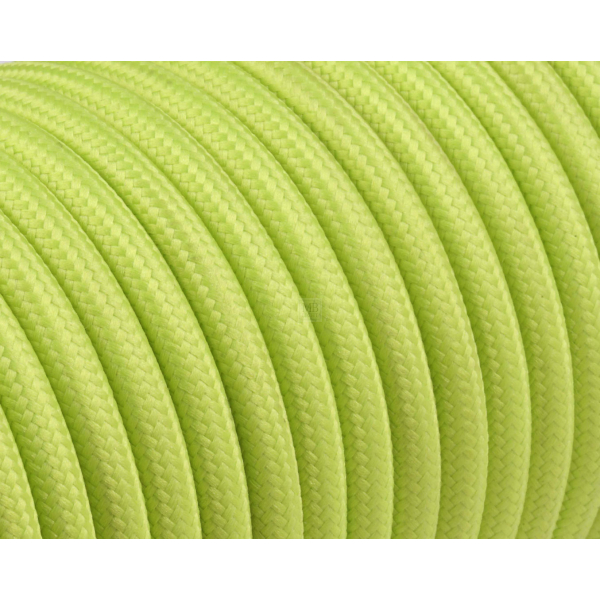 Textilkabel / Stoffkabel 3x0,75 mm² | Rund Standardfarben Pistazien Grün