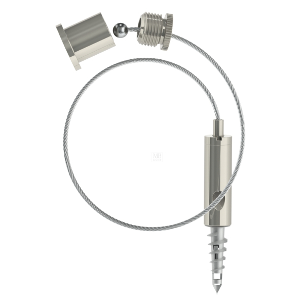 Abhängeset für Akustik/Faserplatten mit G-15-19 und Faserplattendübel, L=1500mm