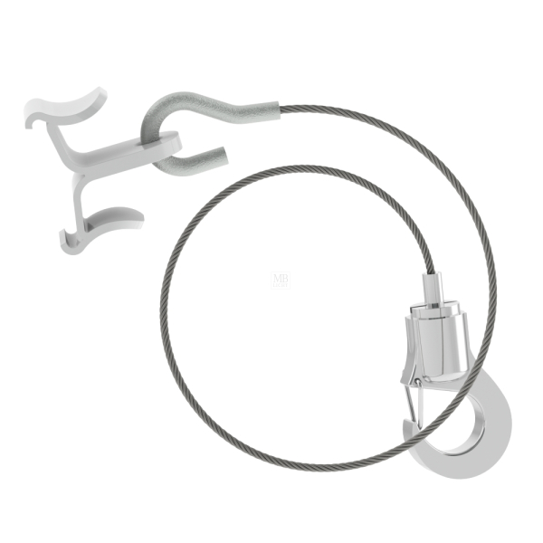 Abhängeset für Raster-OWA-Decken, mit Plastiklammer und Haken G12-01, L=2000mm