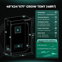 Grow Zelt, 100cm x 100cm x 180cm