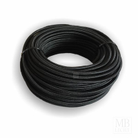 Textilkabel / Stoffkabel 5x1,5 mm² | Rund schwarz