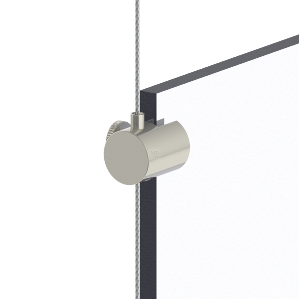 G-15-28-F - Führung für Gripper G-15-28 und G-15-29  für Displays, Stärke bis 6,5mm, Rändelschraube