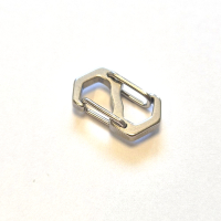 Karabinerhaken, klein, rostfreier Stahl, 16mm x 9,5mm