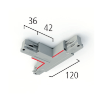 EUTRAC T-Verbinder Schutzl. innen links für 3~, grau...