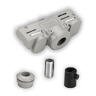 EUTRAC 3-Phasen Stromschienen- adapter, grau inkl. Montagezubehör | 99-759-8