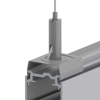 Drahtseilhalter Gripper 15 SE mit Stromschienenclip passend fr Nordic Aluminium- Global-Stromschiene, max. Seil 1,5mm