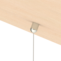 DK-004 - Befestigungsset M13x1 für schräge Decken, mit Schlitz 2,2, mit Deckenplatte M6i, vernickelt