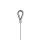 Drahtseil ø 1,5mm, 6x7 + 1 SE, 1770N/mm², mit Zamak-Schlaufe (Zink-Druckguss) (SÖ07), Lg = 3500mm