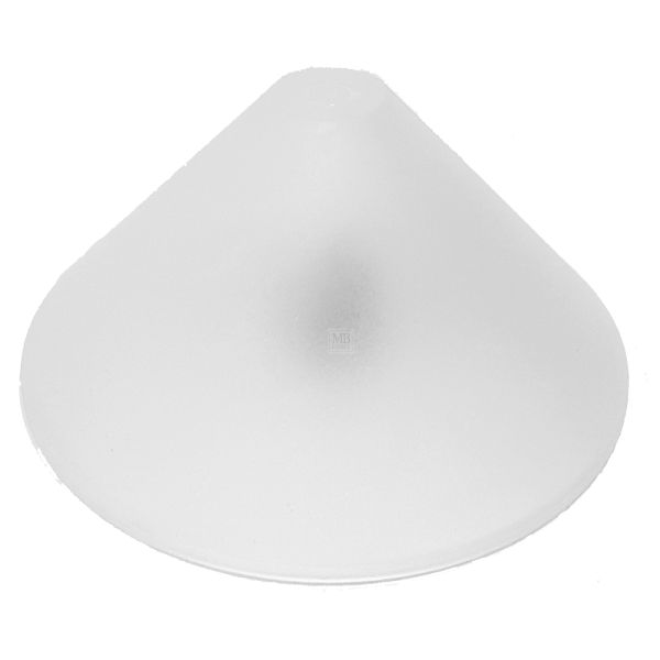 Kunststoff Baldachin konische Bauform mit Klemmung für Kabel Ø118X57mm transparent