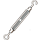 Spannschloss DIN1480 M8 x 110mm Haken - Öse, verzinkt