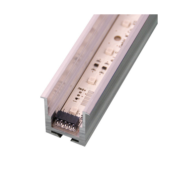 Aluminium Profile Einbau (alu eloxiert) Einbaubreite 20mm Einbauhöhe 25mm Länge 2020mm