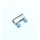 Lüsterklemmeneinsatz Messing; vernickelt, mit Schrauben; 6x14 mm.